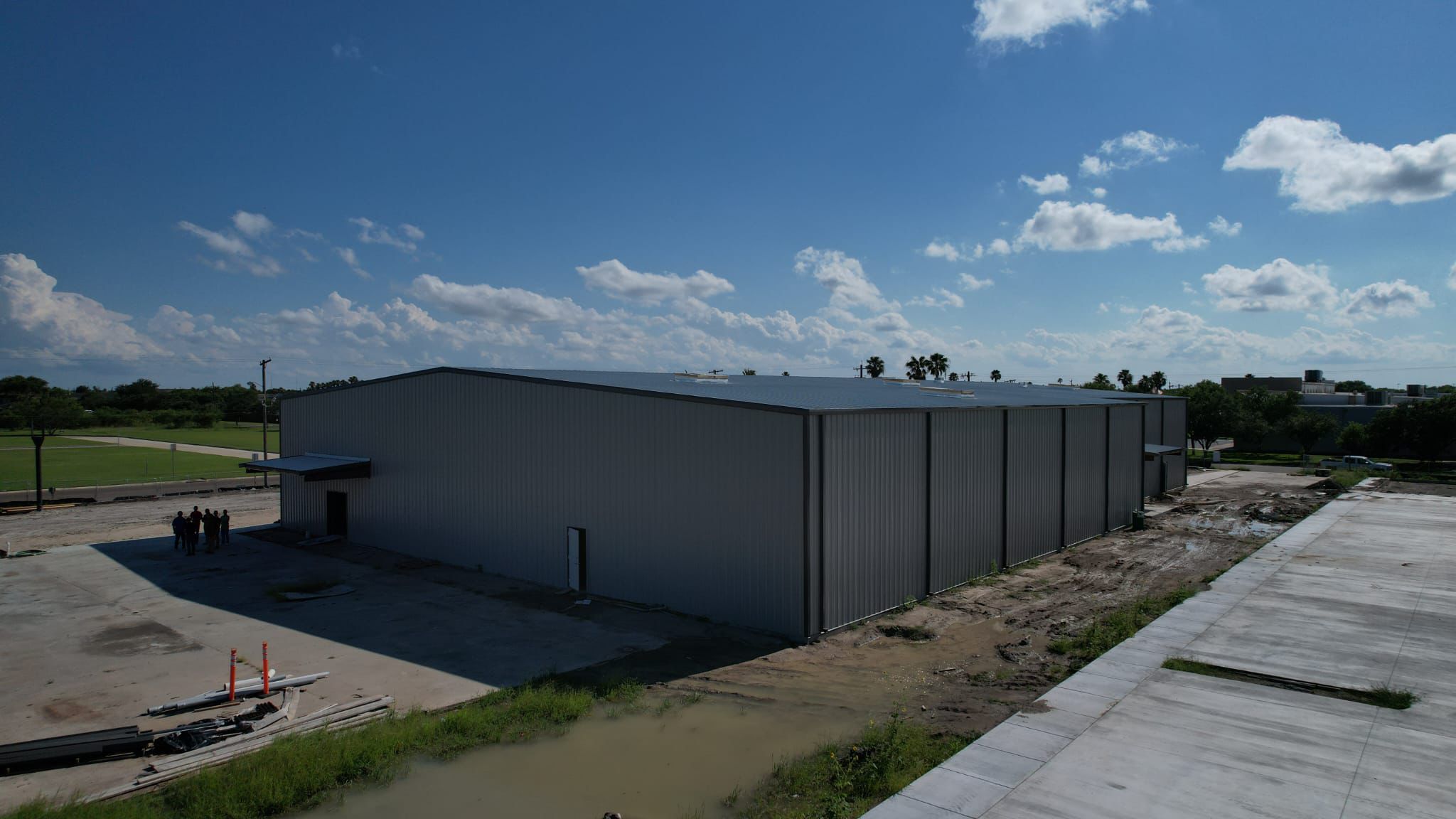 Industrial warehouse aerial