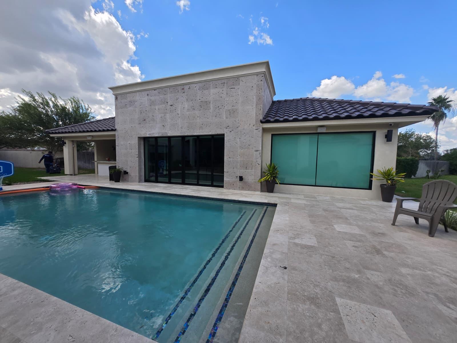 Custom residence with pool