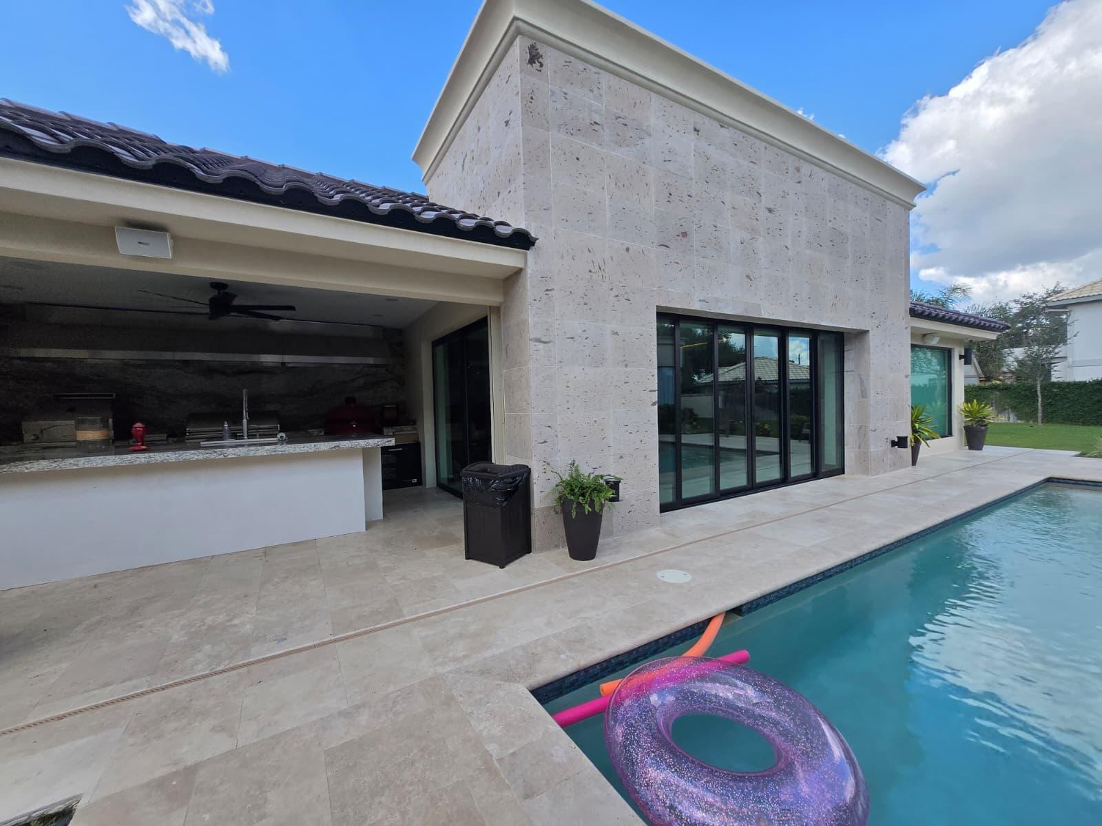 Luxury residence pool deck