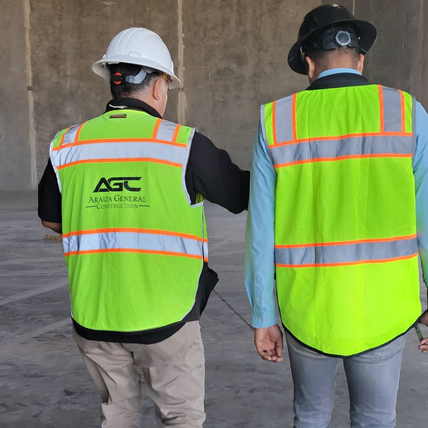 AGC vests on site