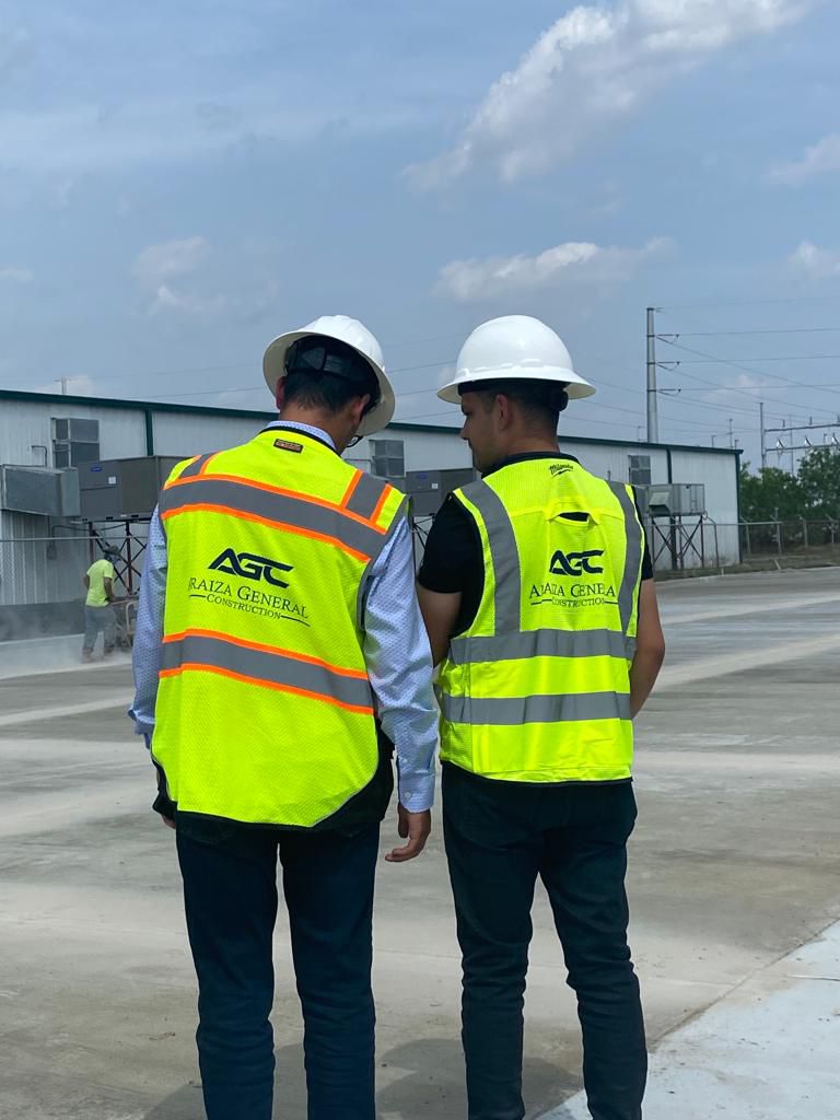 Team at industrial site