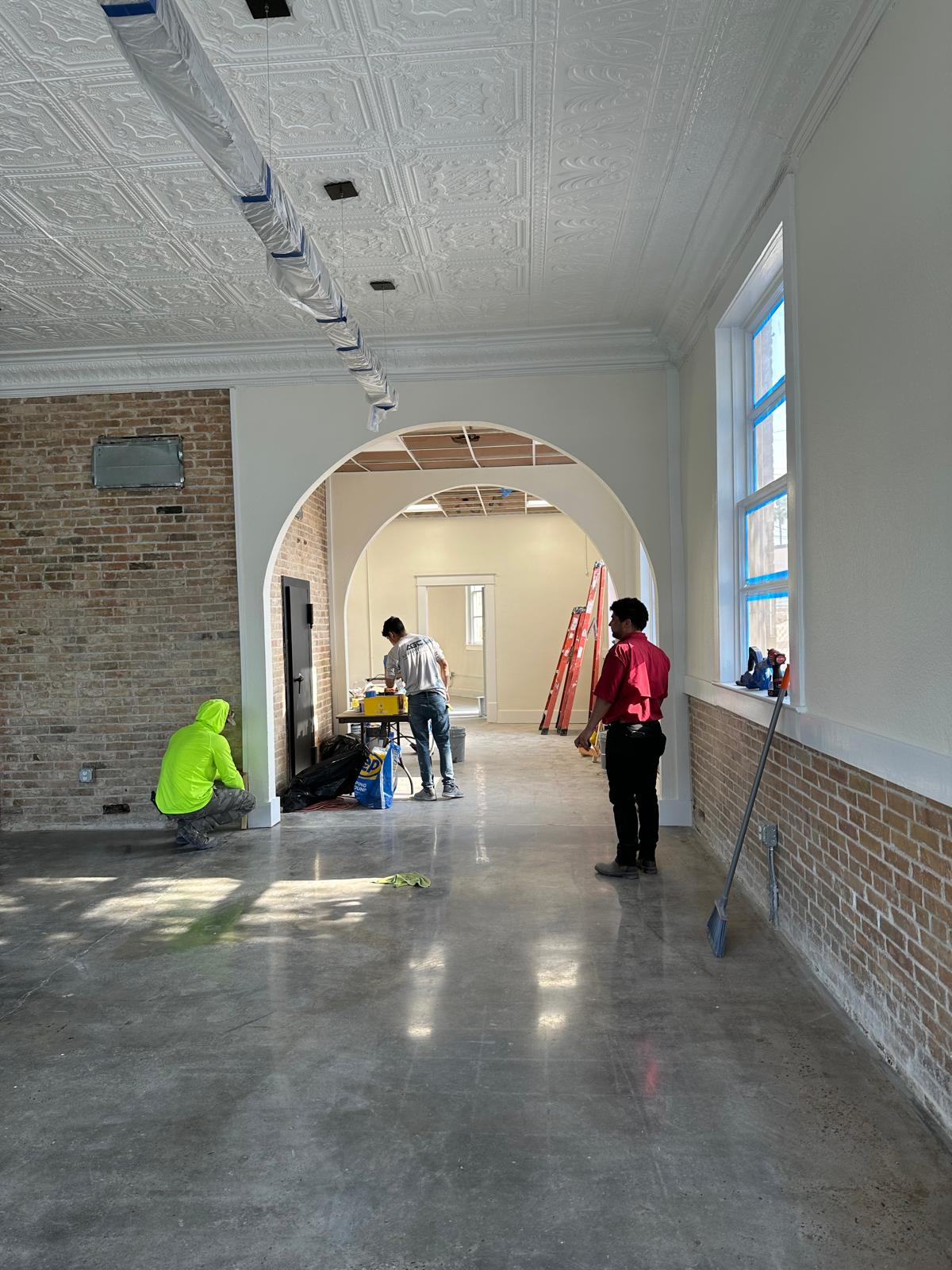 Historic restoration crew